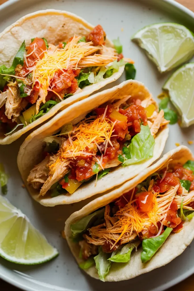 29+ Mini Crockpot Recipes for Lunch 3 Mini Crockpot Chicken Tacos