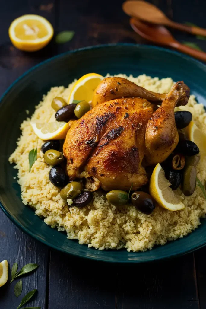 Moroccan Chicken with Olives and Lemons