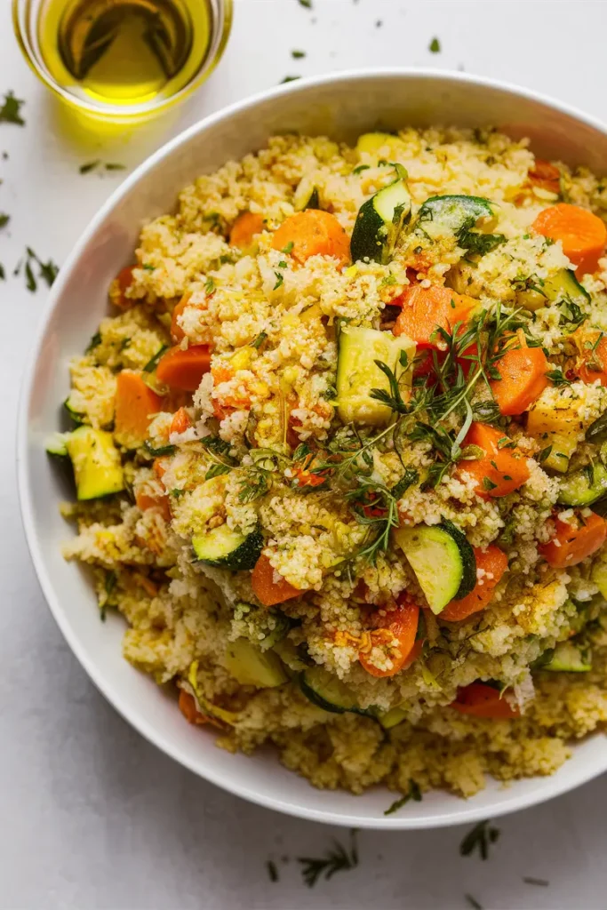 30 Mediterranean Crockpot Recipes 10 Spiced Couscous with Vegetables