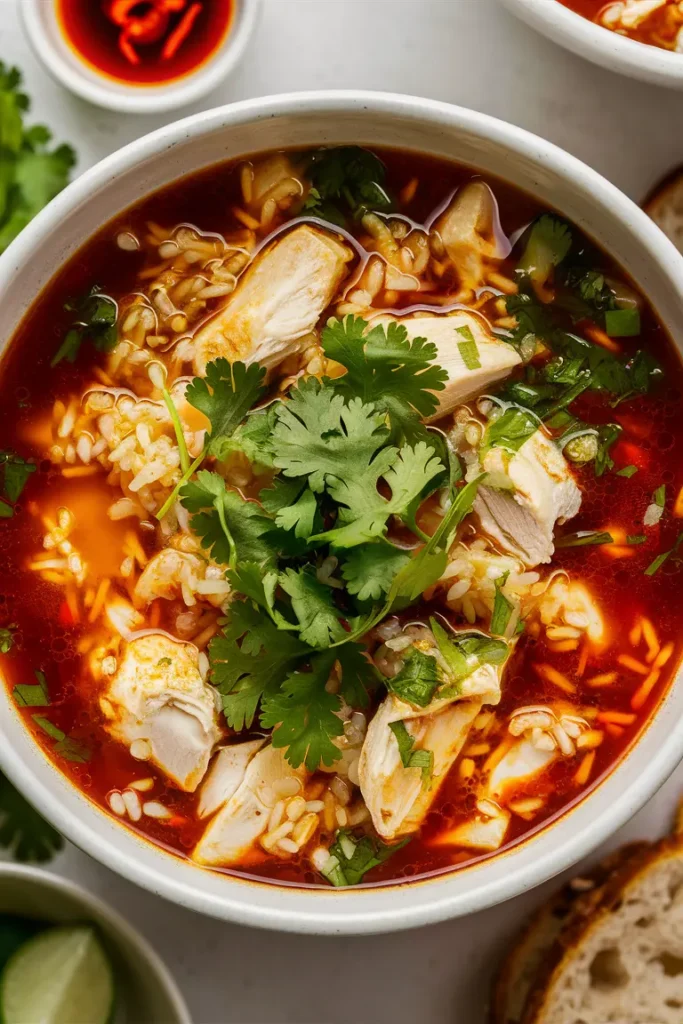 27 Easy 2 Quart Crockpot Soup Recipes 6 Spicy Chicken and Rice Soup