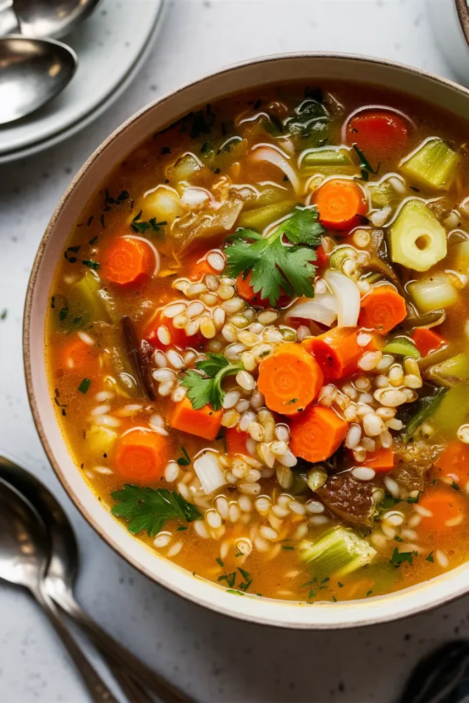 29+ Easy Crockpot Low Fat Recipes 8 Vegetable Barley Soup