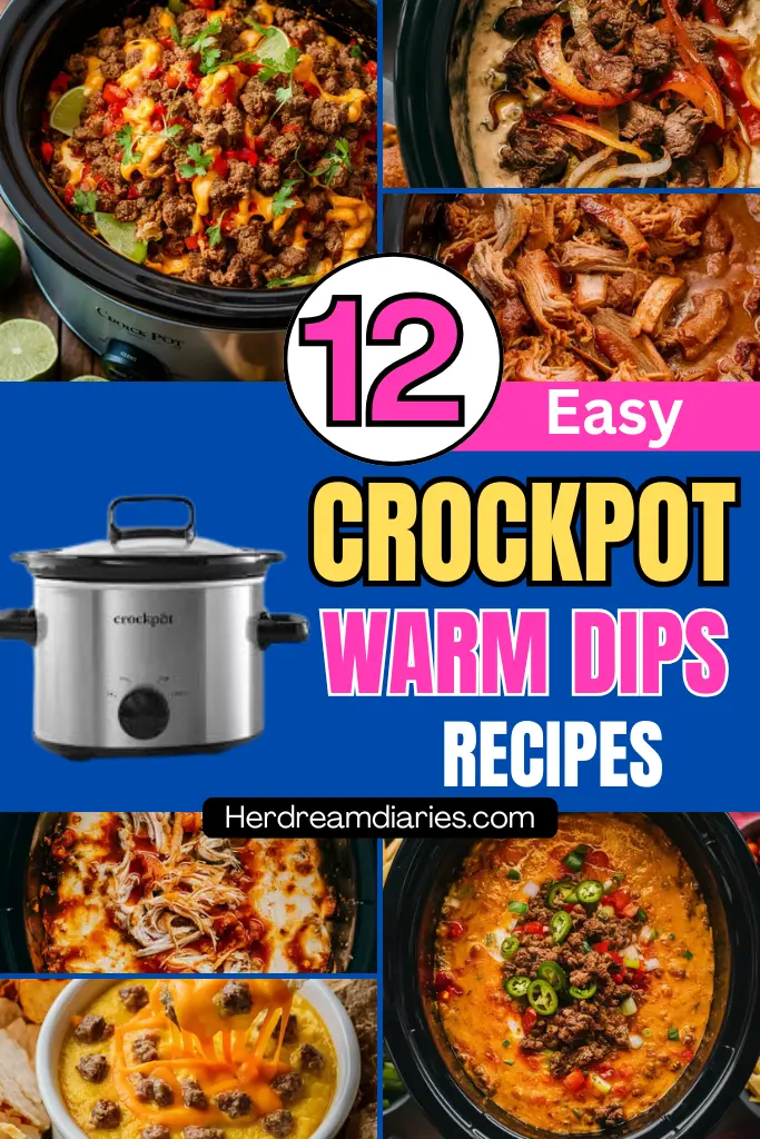 12 Easy Crockpot Warm Dips Recipes 2 12 Easy Crockpot Warm Dips Recipes